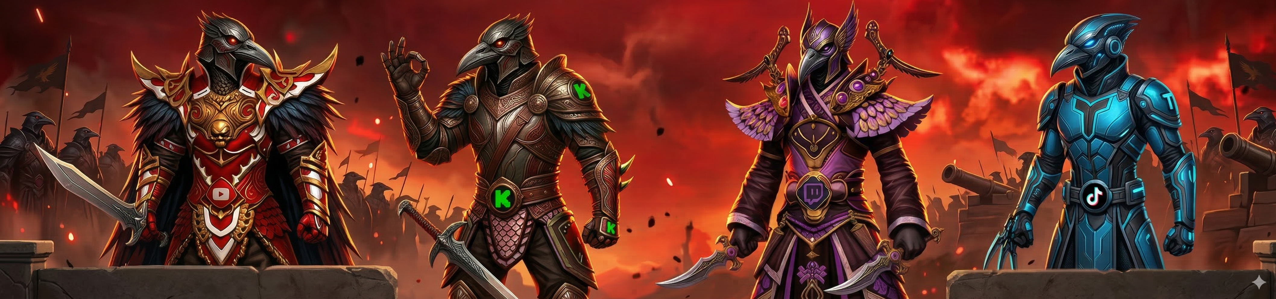 Kuzgun2 Partner Yayıncılar - Twitch ve YouTube içerik üreticileri